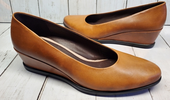 ECCO Women's Wedge Heels Brown Size 8-8.5 - Picture 2 of 10